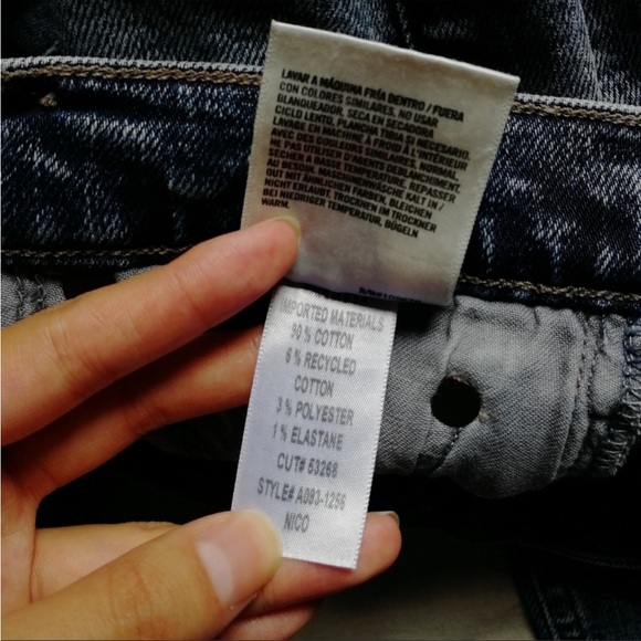 AGOLDE Nico High Rise Slim Jeans Retreat Recycled Cotton W25 - Picture 9 of 10